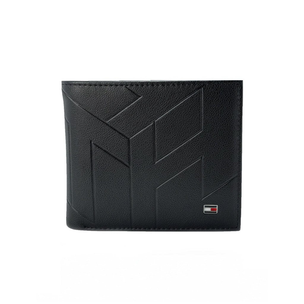Tommy Hilfiger Men’s Black Genuine Leather Bi-Fold Men's Wallet