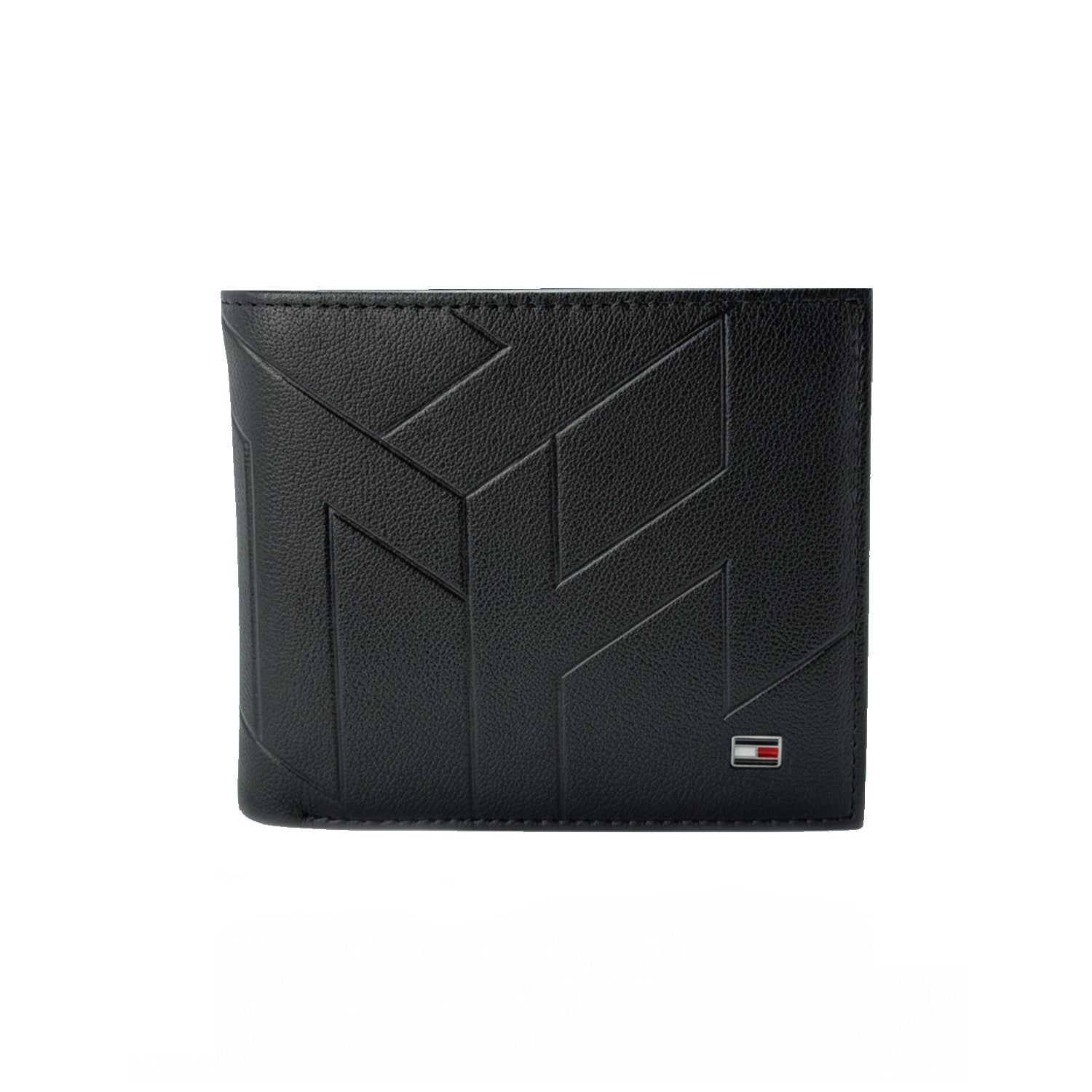 Tommy Hilfiger Men’s Black Genuine Leather Bi-Fold Men's Wallet