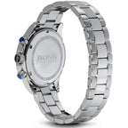 Hugo Boss Ikon 1512965 Silver Case Black Dial Silver Metal Men's Watch