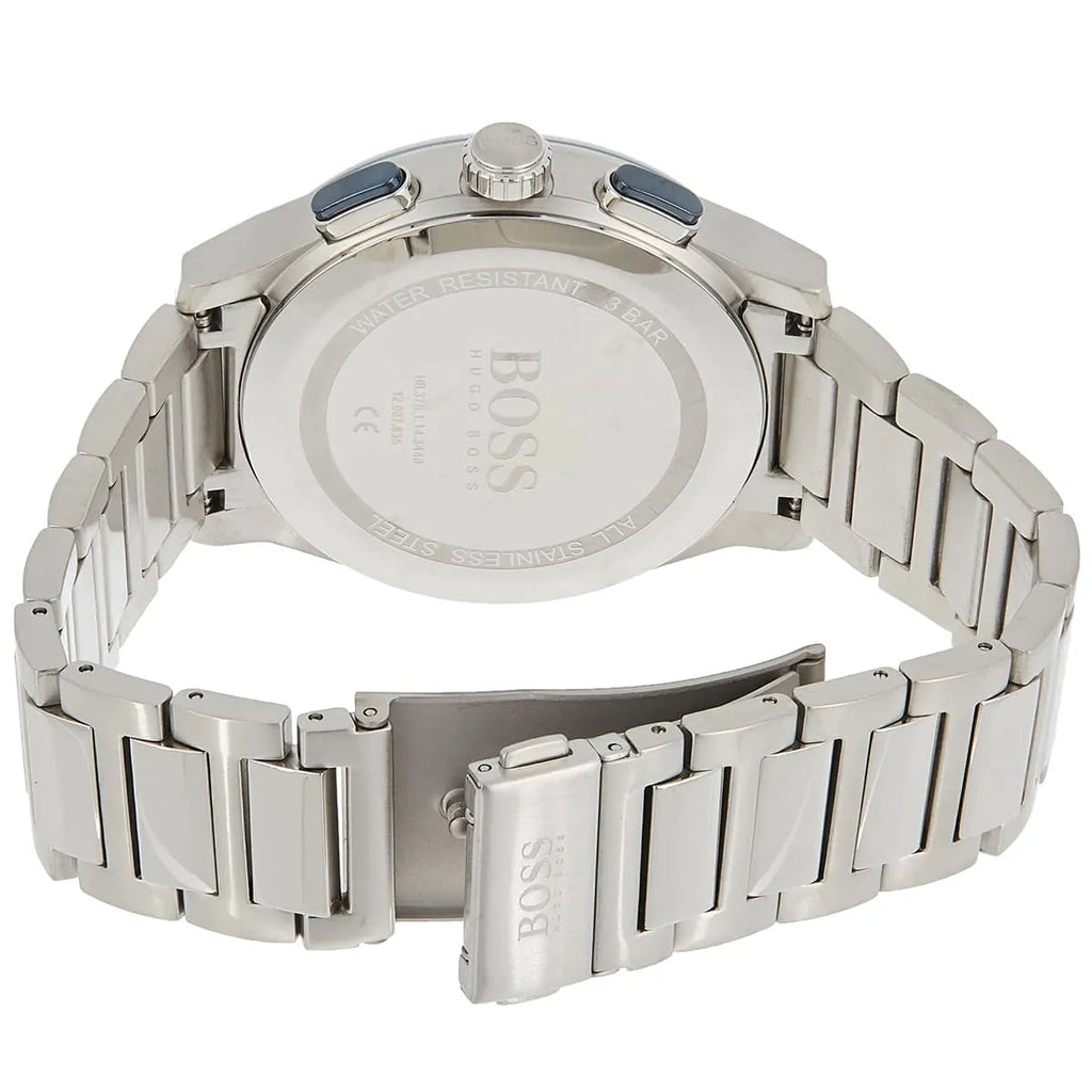 Hugo Boss Peak 1513763 Silver Case Blue Dial Silver Metal Men's Watch