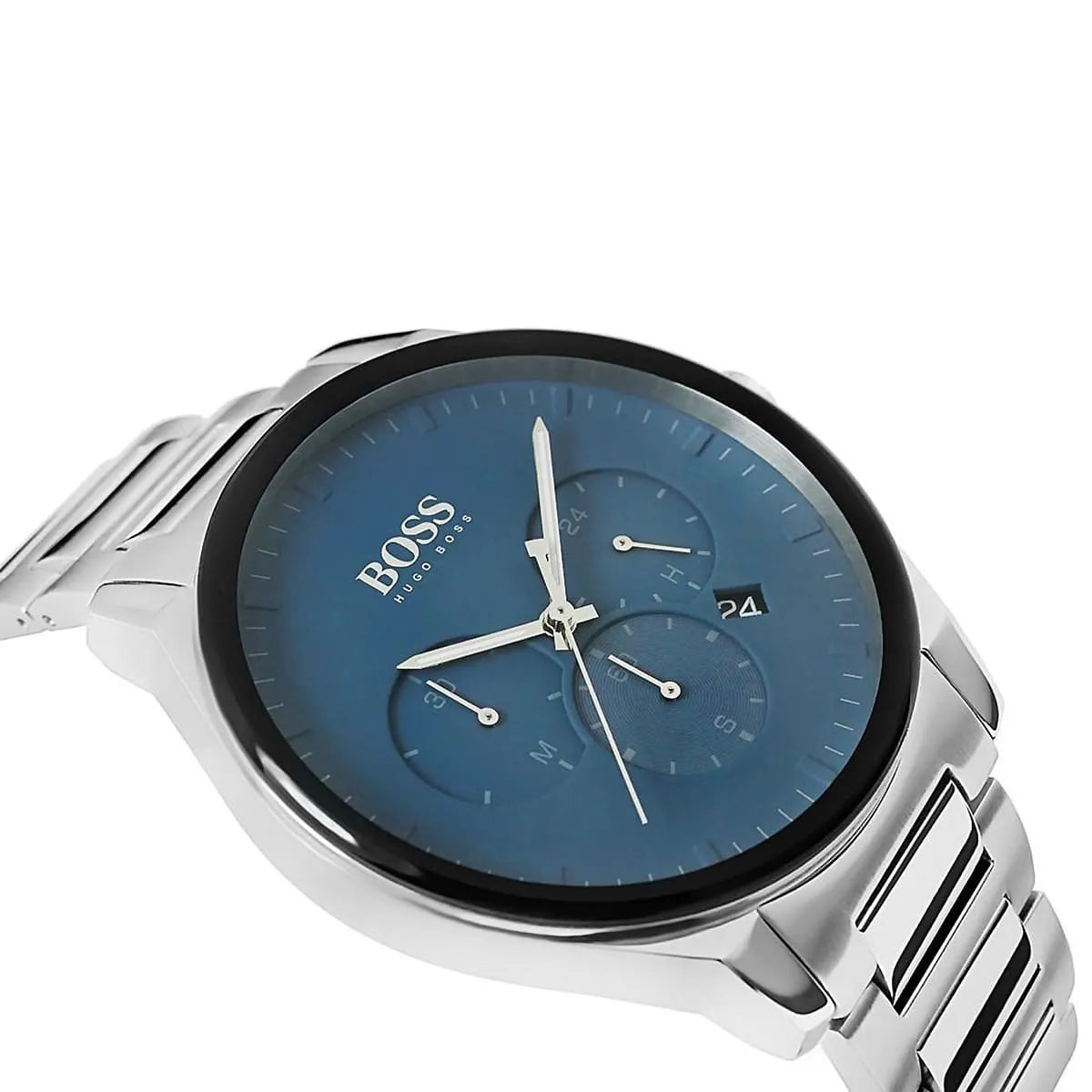 Hugo Boss Peak 1513763 Silver Case Blue Dial Silver Metal Men's Watch