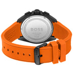 Hugo Boss Volane 1513957 Black Case Black Dial Orange Rubber Men's Watch