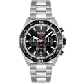 Hugo Boss Energy 1513971 Silver Case Black Dial Black Bezel Silver Metal Men's Watch