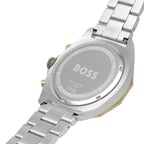 Hugo Boss Energy 1513974 Two-Tone Silver Gold Case Gray Dial Men's Watch