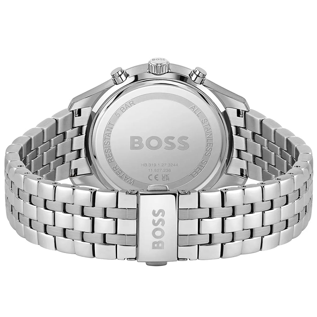 Hugo Boss Associate 1513975 Runner Silver Stainless Steel Green Dial Men's Watch