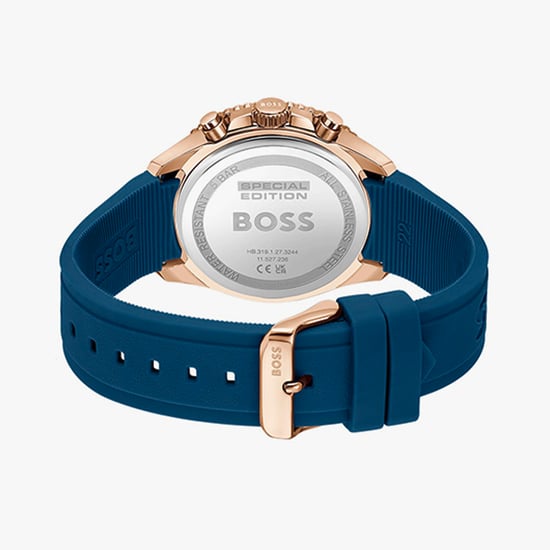 Hugo Boss Admiral 1514169 Chronograph Blue Dial Rose Gold-Tone Men's Watch