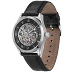 Hugo Boss Principe 1514234 Silver Case Black Skeleton Automatic Men's Watch