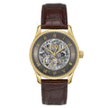 Hugo Boss Principe 1514235 Gold Case Dark Grey Skeleton Automatic Men's Watch
