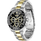 Hugo Boss Hero Chronograph 1514269 Two-Tone Gold Black Dial Men's Watch