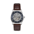 Hugo Boss Principe 1514305 Silver Case Navy Blue Skeleton Automatic Men's Watch