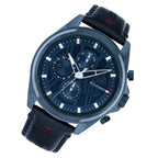 Tommy Hilfiger Jax 1710655 All Navy Blue Dial Blue Leather Men's Watch