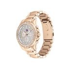 Tommy Hilfiger Brooklyn 1782572 Multi-Function Silver Dial Rose Gold-Tone Women's Watch