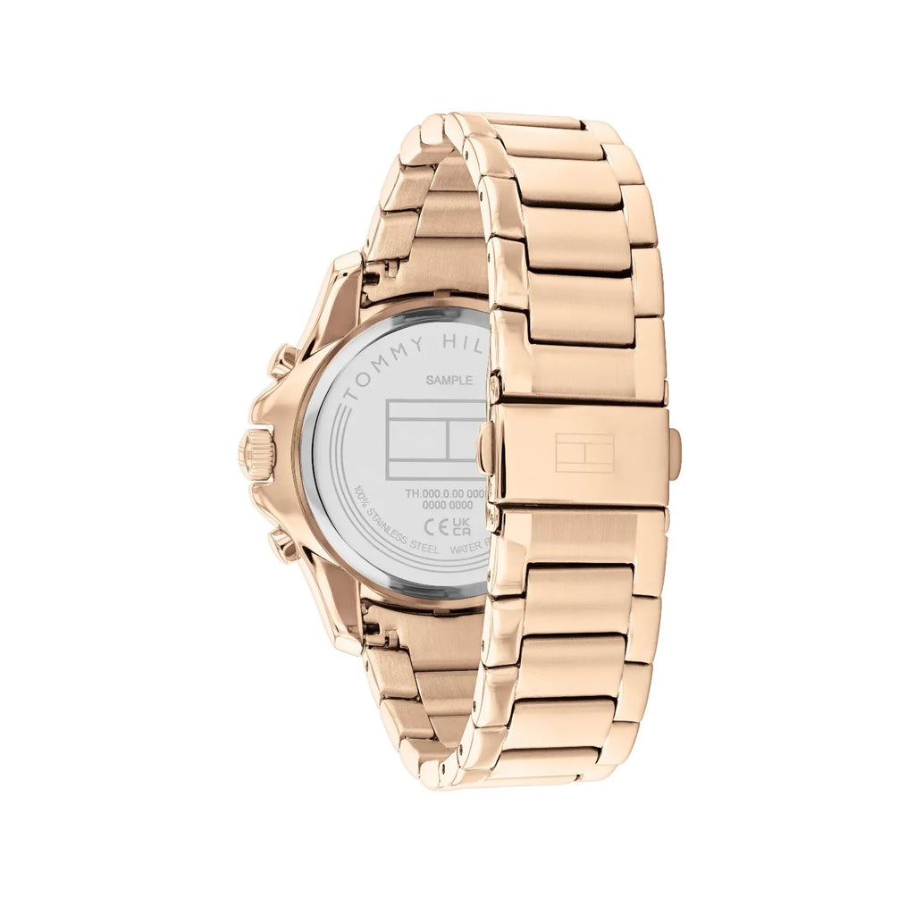 Tommy Hilfiger Brooklyn 1782572 Multi-Function Silver Dial Rose Gold-Tone Women's Watch