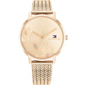 Tommy Hilfiger Carnation 1782603 Rose Gold Floral Mesh Women's Watch
