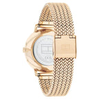 Tommy Hilfiger Carnation 1782603 Rose Gold Floral Mesh Women's Watch