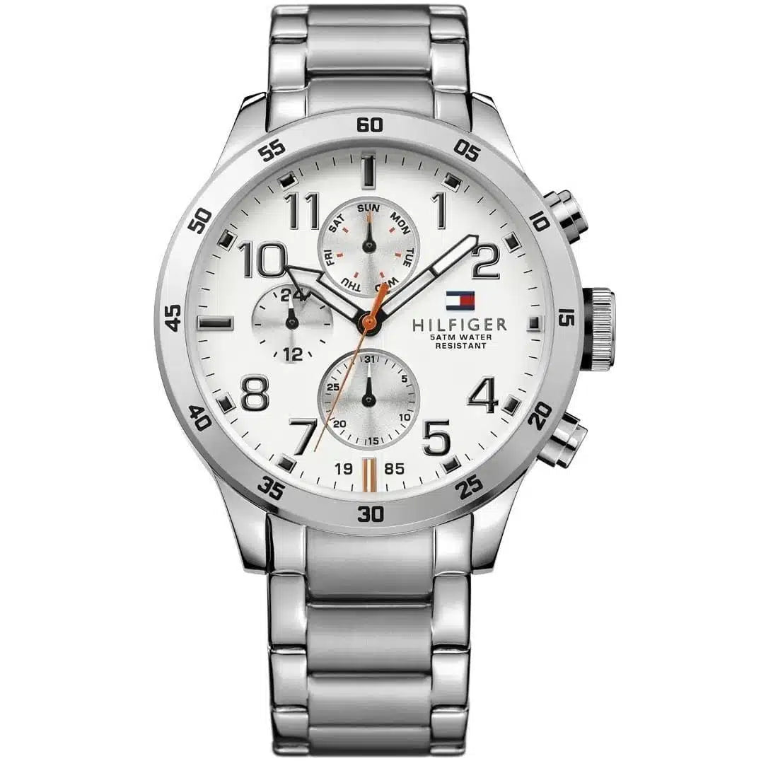 Tommy Hilfiger Trent 1791140 Multi-Function White Dial Men's Watch
