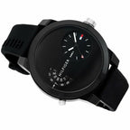 Tommy Hilfiger Denim 1791555 All Black Dual-Time Rubber Strap Men's Watch