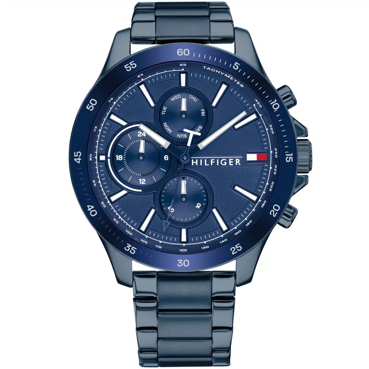 Tommy Hilfiger Bank 1791720 Multi-Function Blue Dial Men's Watch