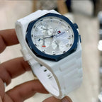Tommy Hilfiger 1792150 Men’s Chronograph Watch – White Dial & White Rubber Strap