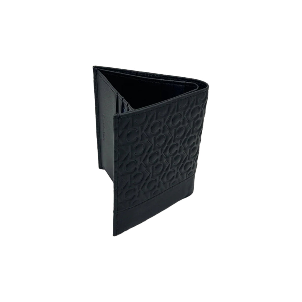 CK Bifold Men's Genuine Leather Patterned Wallet