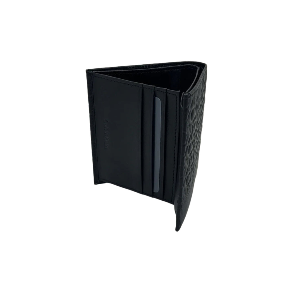 CK Bifold Men's Genuine Leather Patterned Wallet