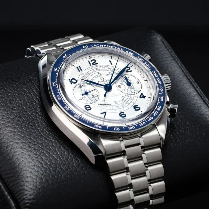 Omega Speedmaster Chronoscope 43MM Silver Dial Steel Bracelet