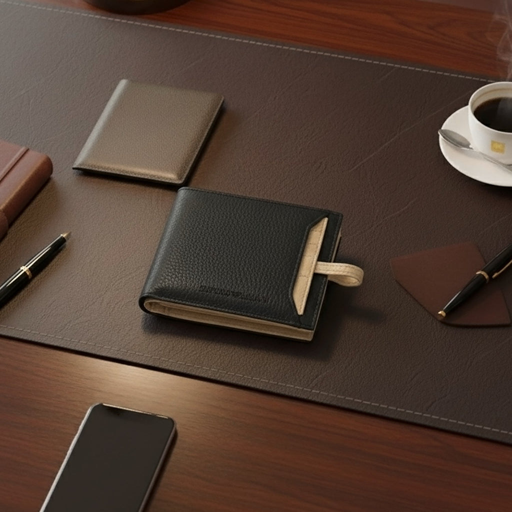 Emporio Armani Leather Men’s  Wallet Two-Tone with Card Holder