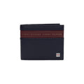 Tommy Black Men's Textured Leather Bifold Wallet