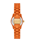 Michael Kors Petite Lexington MK7538LE Limited Edition Orange Stainless Steel Women's Watch