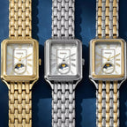 Fossil Raquel ES5399 Sun & Moon Mother of Pearl Two-Tone Stainless Steel Women's Watch