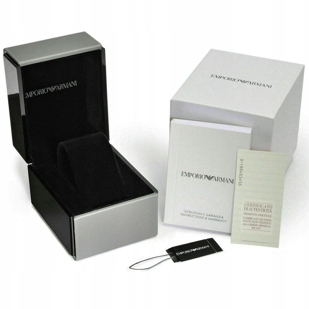 Emporio Armani Claudio AR11482 Men's Chronograph Brown Dial Brown Leather