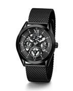 Guess GW0368G3 Men's All-Black Mesh Bracelet Watch