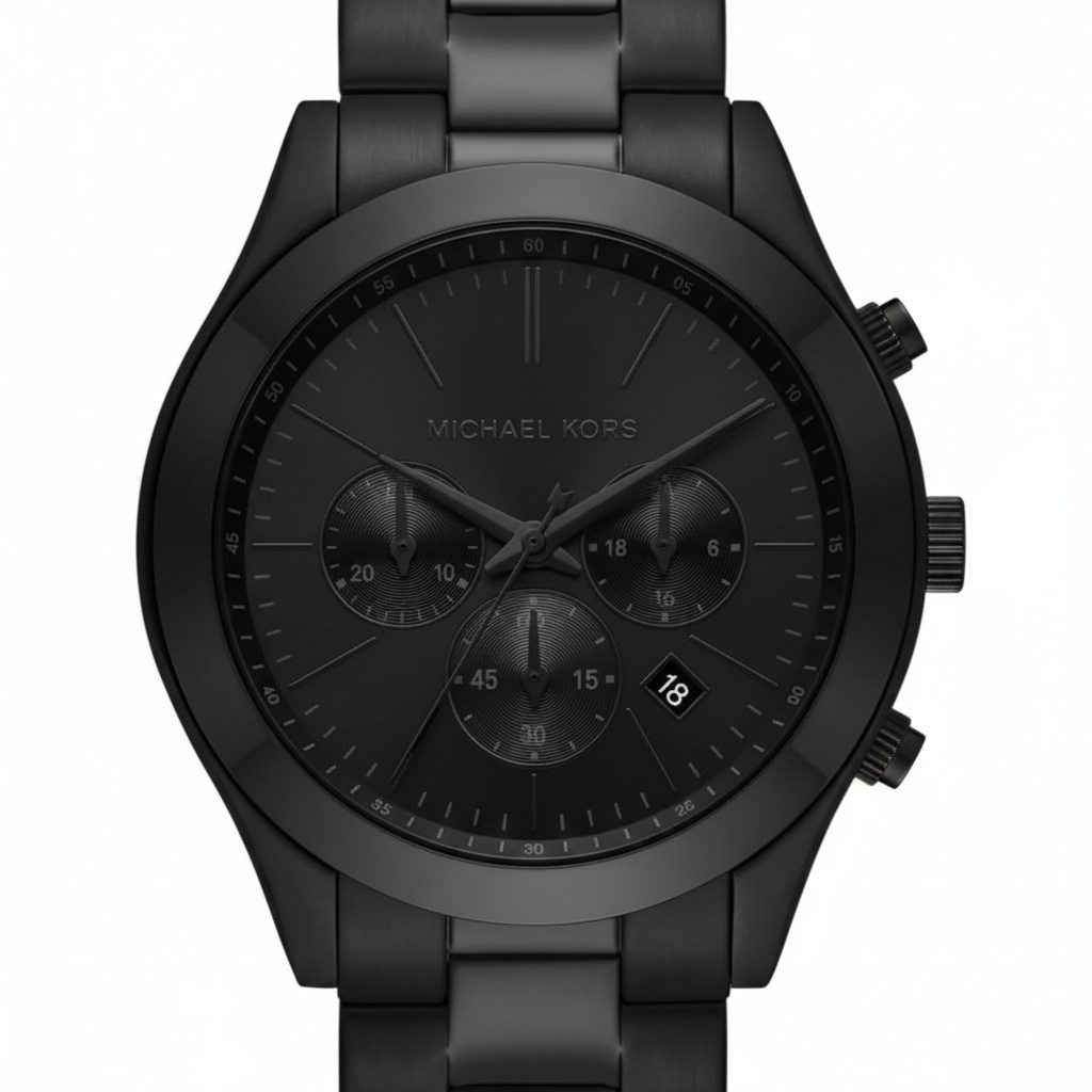 Michael Kors MK8919 Men’s All-Black Slim Runway Stainless Steel Watch
