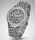 Michael Kors MK7408 Lennox Animal Women’s Silver Crystal Dial Watch