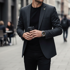 Emporio Armani AR11324 Men’s Black Dial Silver Stainless Steel Chronograph Watch
