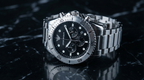 Emporio Armani AR11360 Diver Chronograph Black Dial Silver Stainless Steel Men's Watch