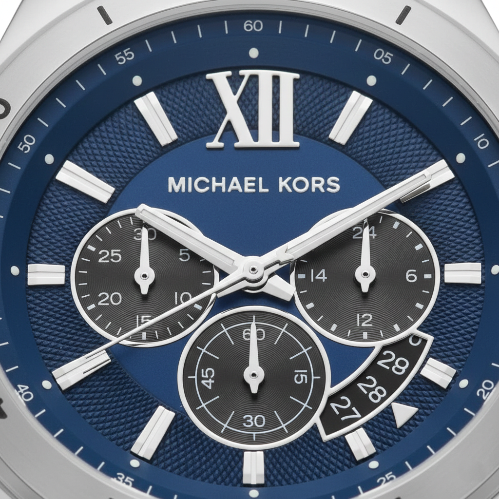 Michael Kors MK8923 Men’s Navy Blue Dial Blue Fabric Strap Chronograph Watch