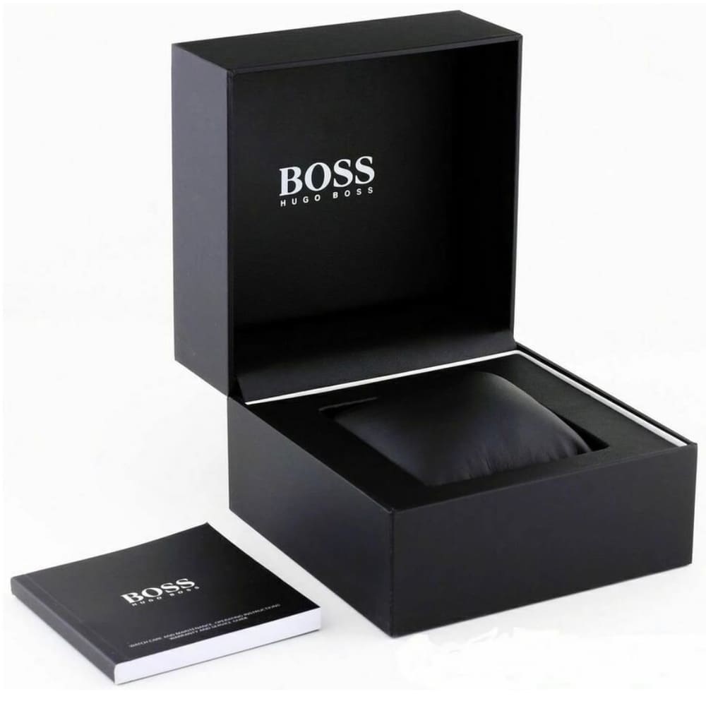Hugo Boss Spirit 1513689 Silver Case Blue Dial Brown Leather Men's Watch