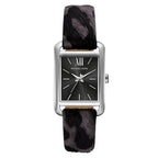 Michael Kors Emery MKo1199 Black Dial Grey Leopard Print Leather Strap Women's Watch