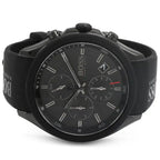 Hugo Boss Velocity 1513720 Men's All-Black Watch with Logo Rubber Strap