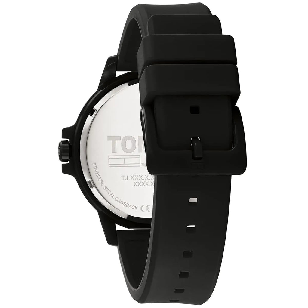 Tommy Jeans 1792032 Men’s Casual Black Silicone Watch – Minimal Sport Design