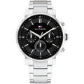 Tommy Hilfiger 1710667 Men’s Chronograph Watch – Black Dial & Stainless-Steel Bracelet