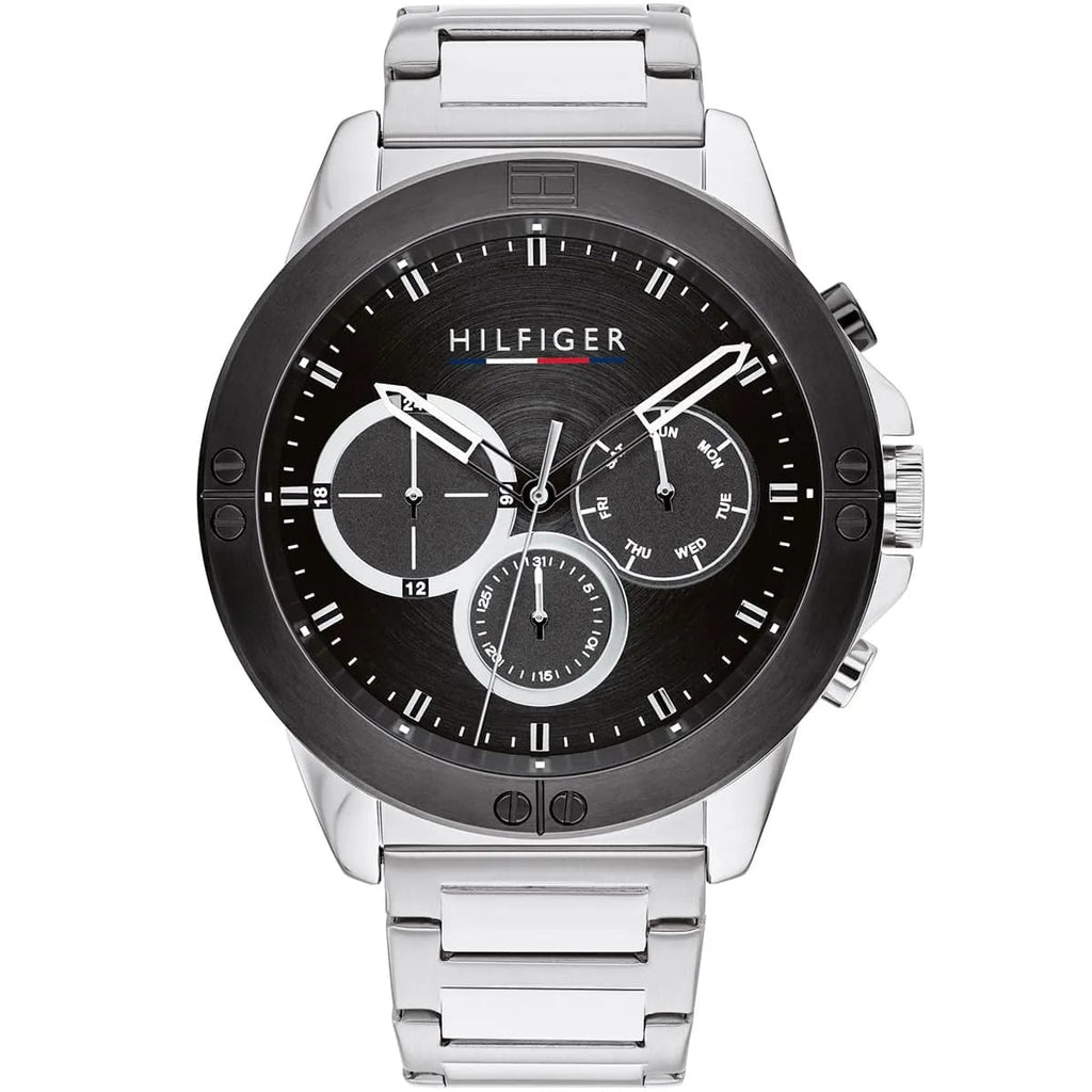 Tommy Hilfiger Harley 1791890 Men’s Black Dial Silver Metal Multi-Function Watch