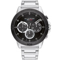 Tommy Hilfiger Harley 1791890 Men’s Black Dial Silver Metal Multi-Function Watch