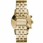 Michael Kors MK5676 Women’s Gold-Tone Crystal Ritz Chronograph Watch