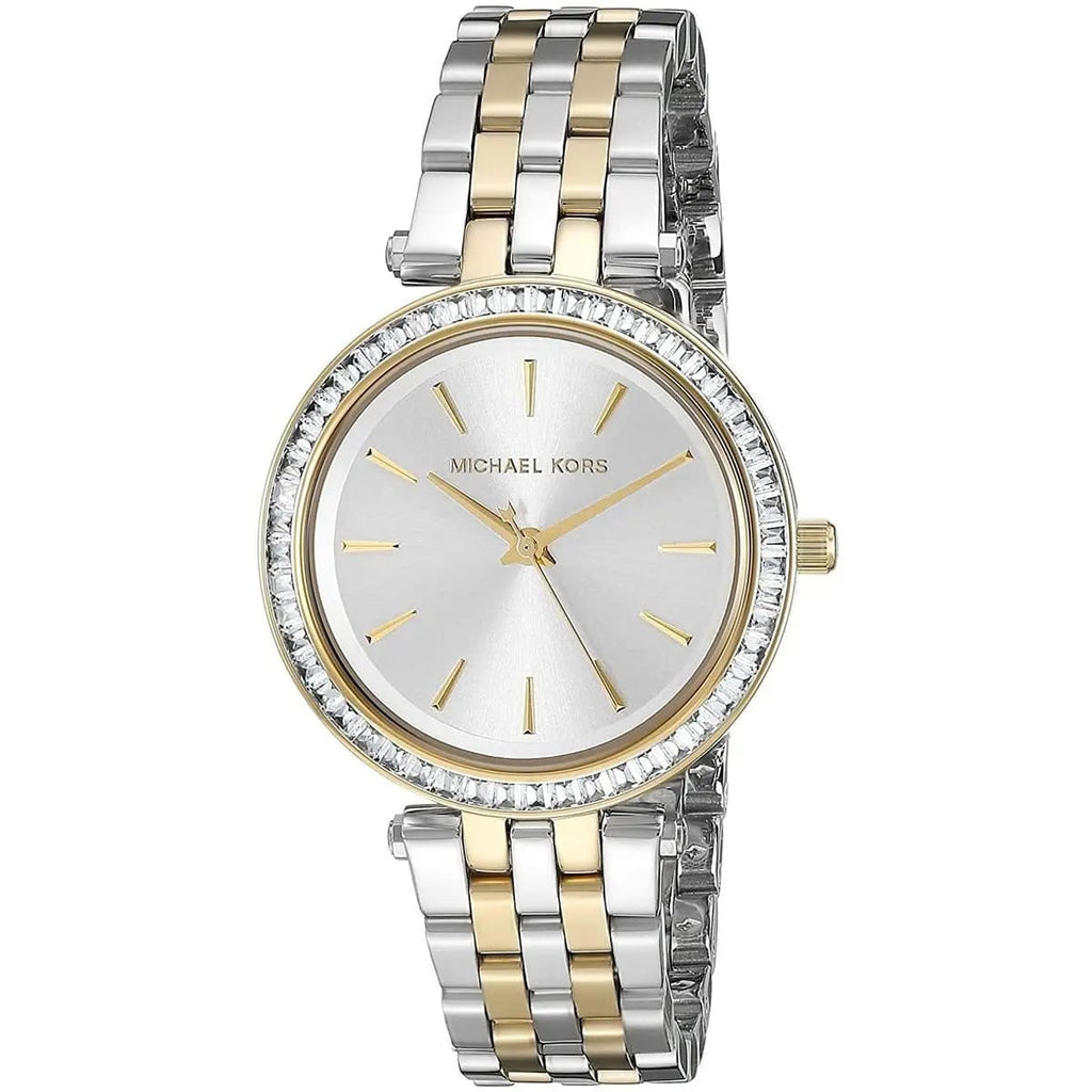 Michael Kors MK3405 Darci Mini Women’s Two-Tone Silver Gold Crystal Watch
