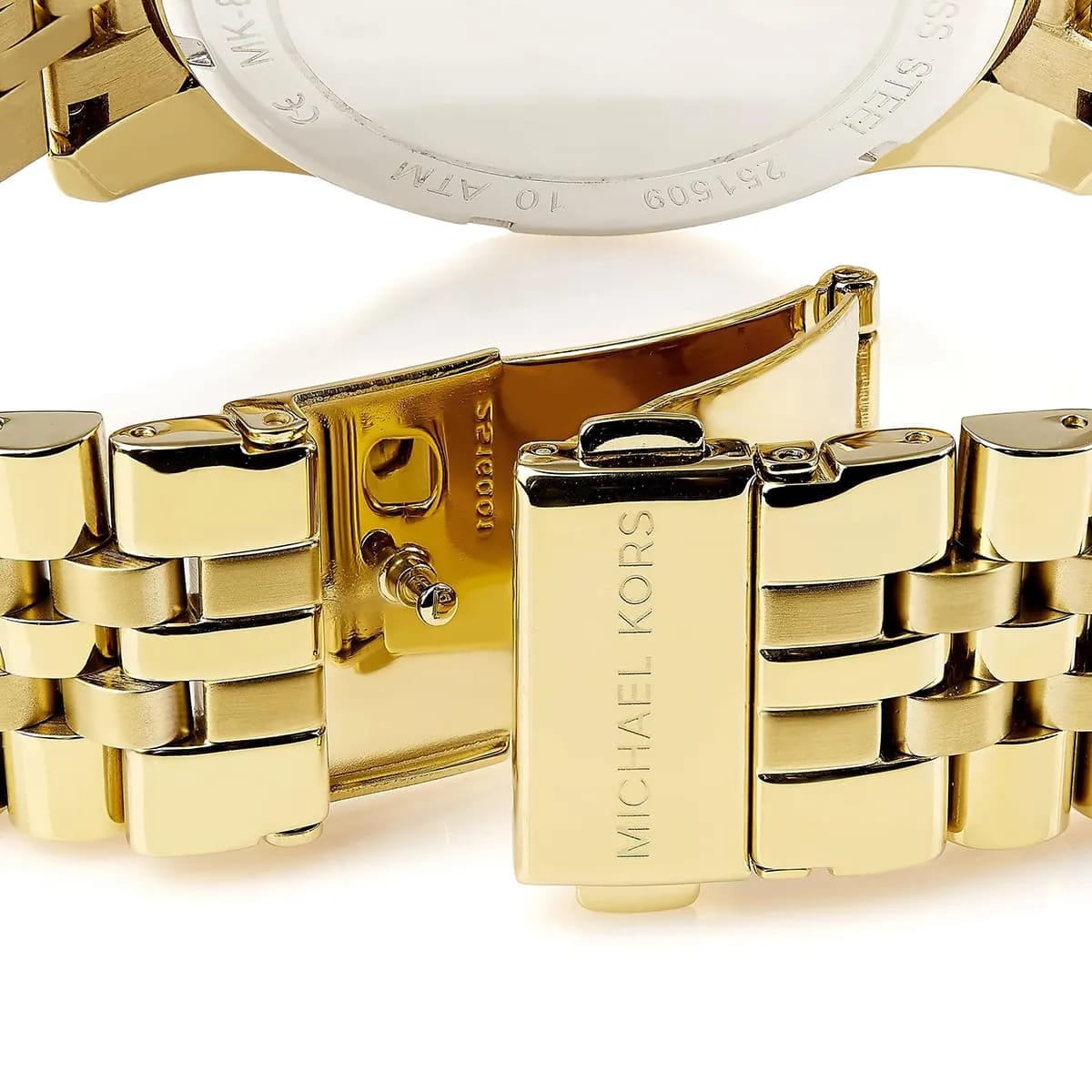 Michael Kors MK8281 Men’s Gold Dial Gold Stainless Steel Chronograph Watch