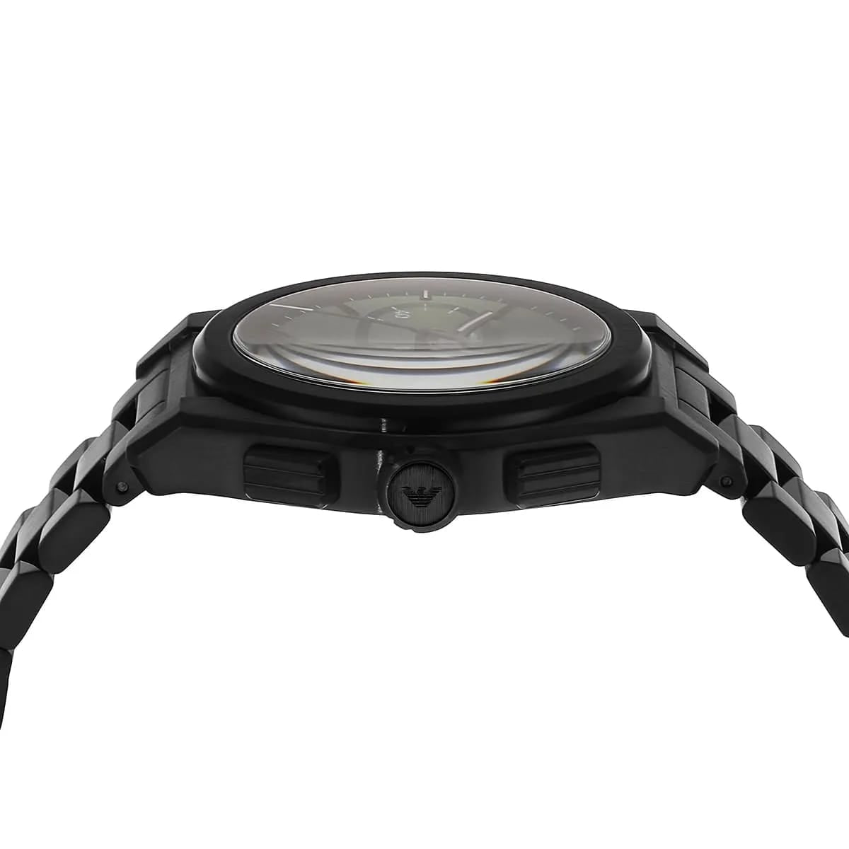 Emporio Armani AR11562 Men’s Green Dial Black Stainless Steel Federico Chronograph Watch