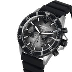 Emporio Armani AR11515 Men’s Black Dial Silicone Strap Diver Chronograph Watch