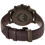 Emporio Armani AR1932 Men’s Grey Dial Brown Leather Chronograph Watch